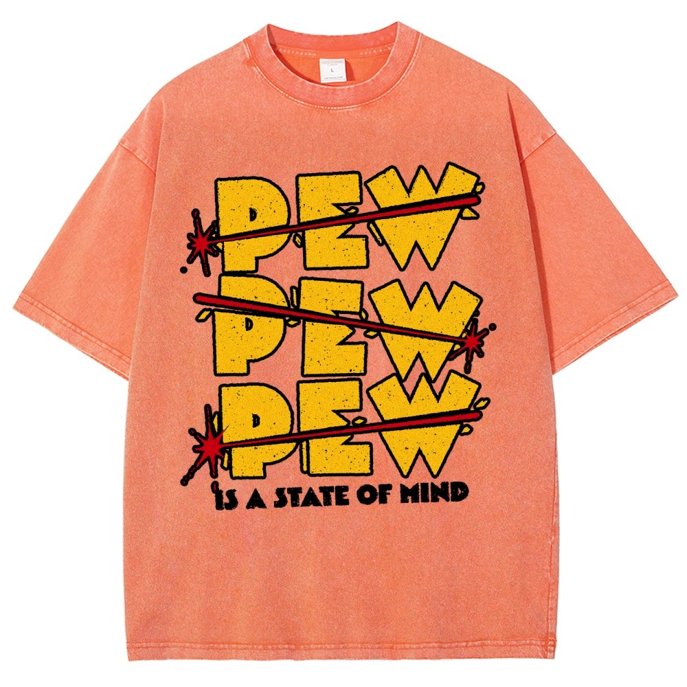 PEW PEW PEW Vintage Distressed T-shirt