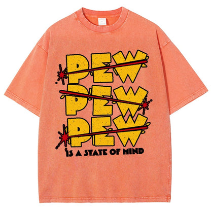 PEW PEW PEW Vintage Distressed T-shirt