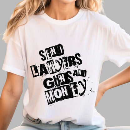 Send Lawyers Guns and Money Geek T-Shirt