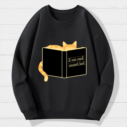 Ancient Text Geek Cotton Sweatshirt
