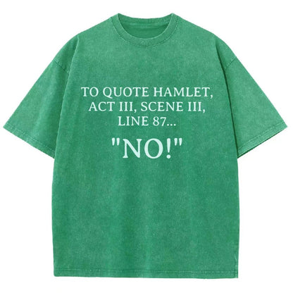 Shakespeare To Quote Hamlet Vintage Distressed T-shirt
