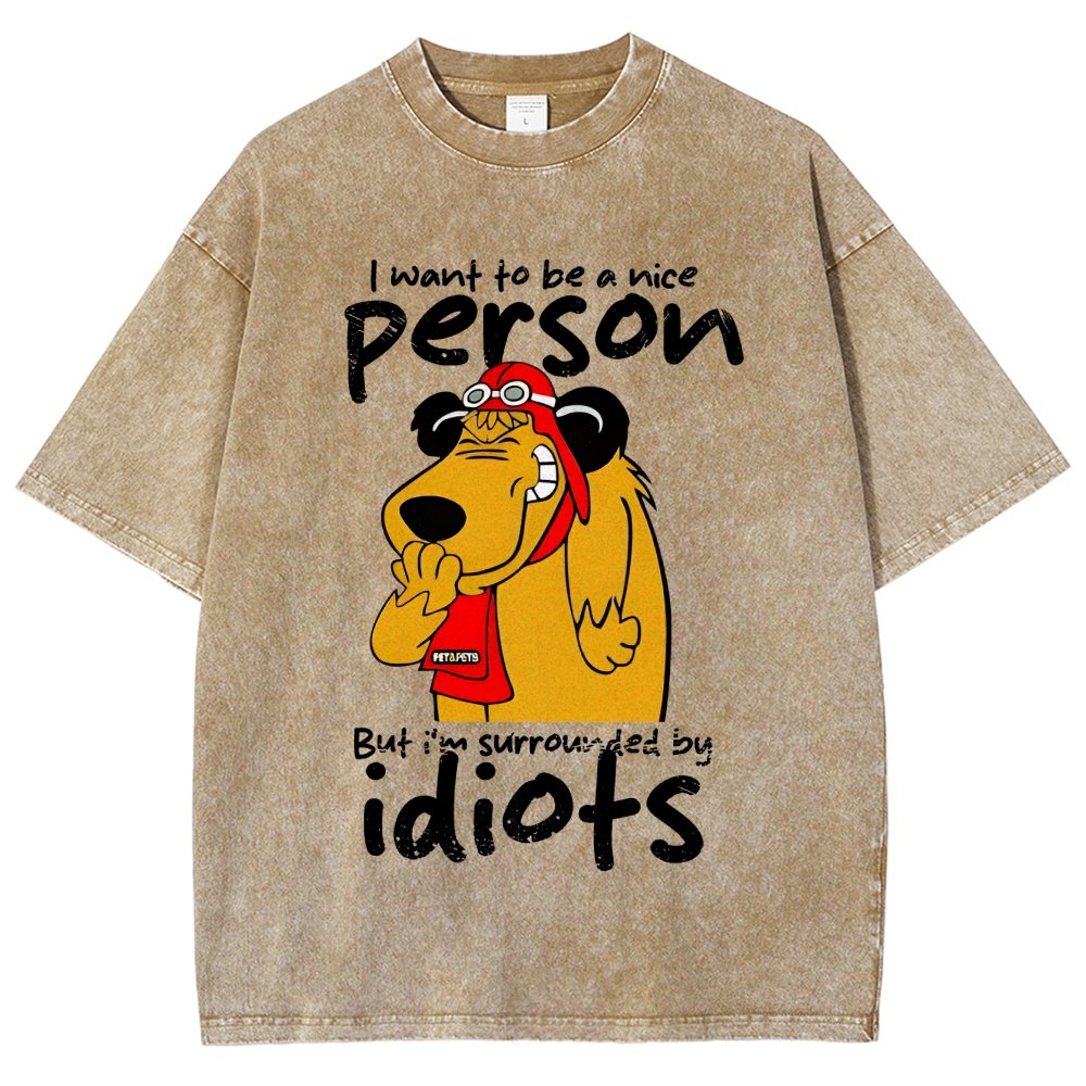 Sourronded by idiots Vintage Distressed T-shirt