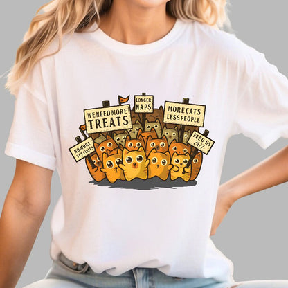 Kitten Protest Geek T-Shirt