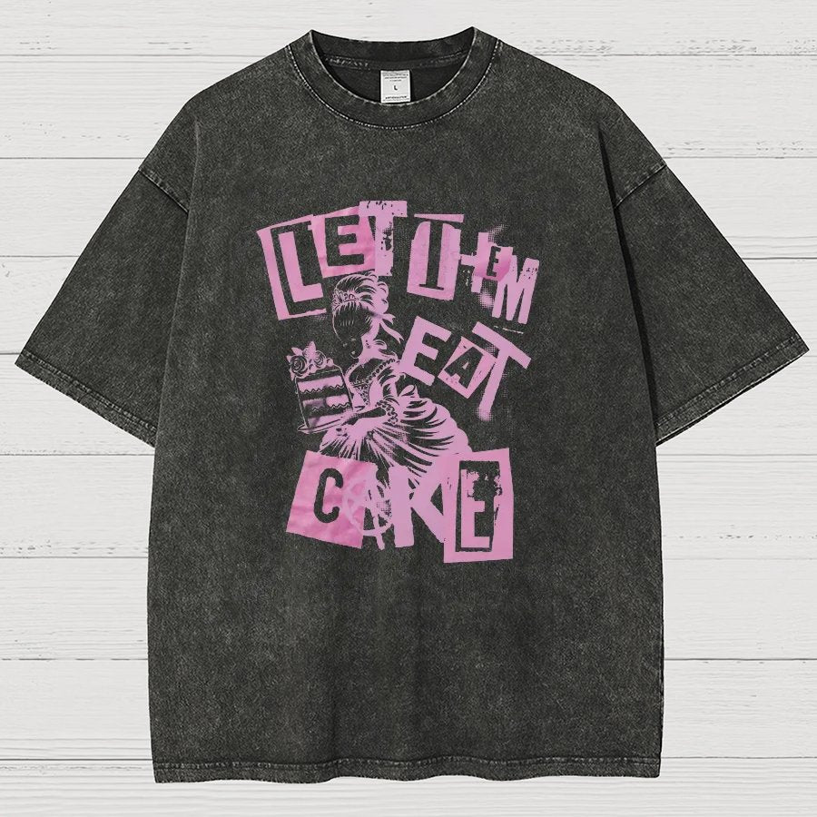 Let Them Eat Cake Vintage Distressed T-shirt