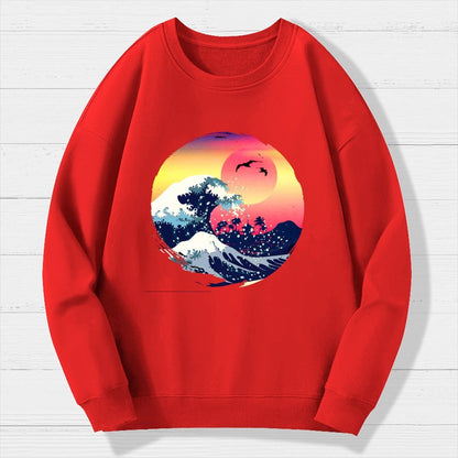 The Great Waves Geek Cotton Sweatshirt