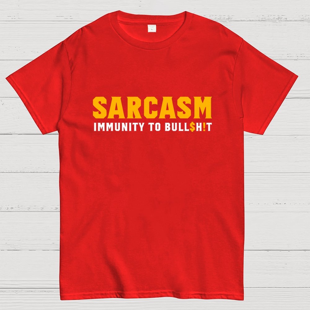 Sarcasm Immunity To Bull$H!T Geek T-Shirt