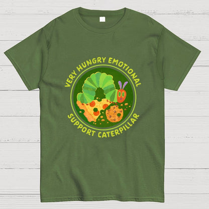 Emotional Support Caterpillar Geek T-Shirt