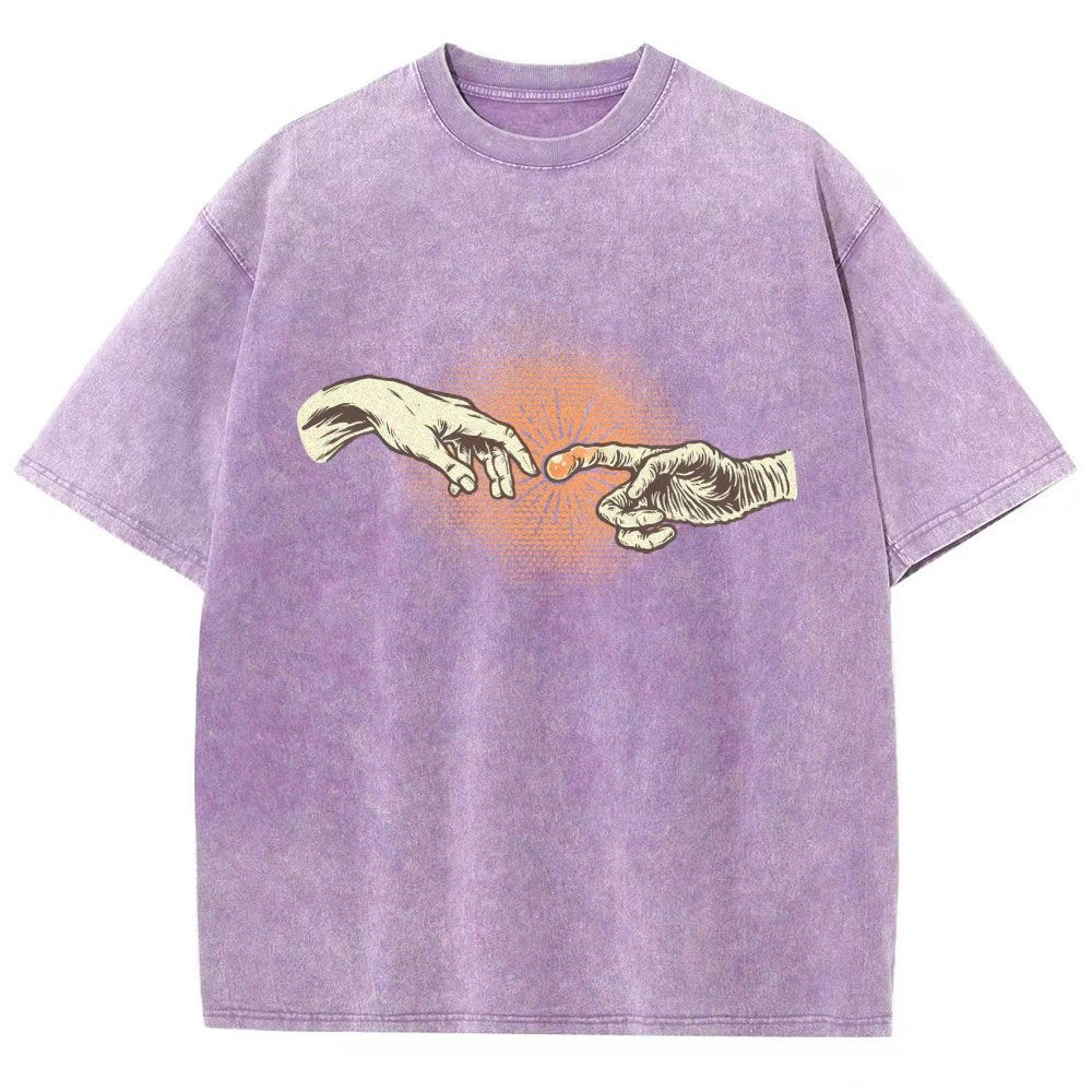 First Contact Vintage Distressed T-shirt