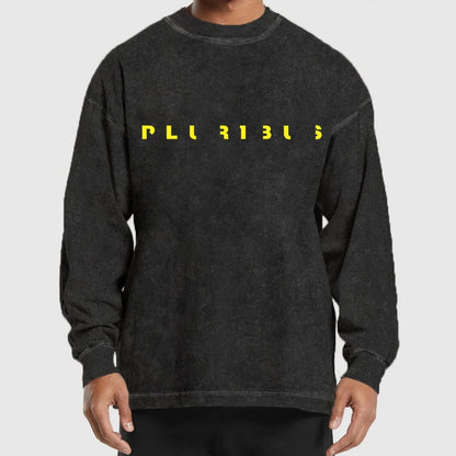 Pluribus Mysterious Creature Minimal Washed Long Sleeve Tee