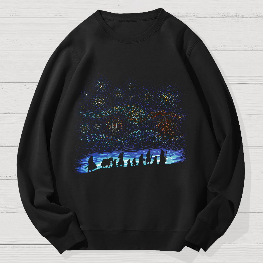 Starry Quest Geek Cotton Sweatshirt