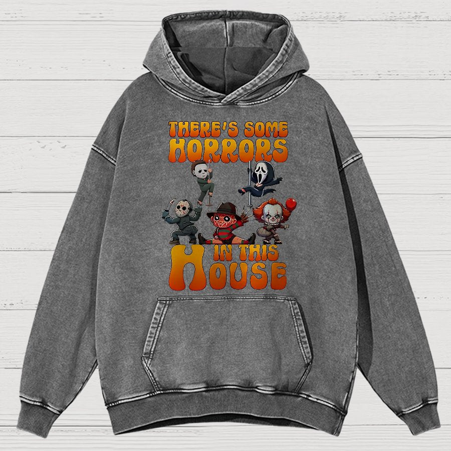 Horror Movie Halloween Vintage Distressed Hoodie