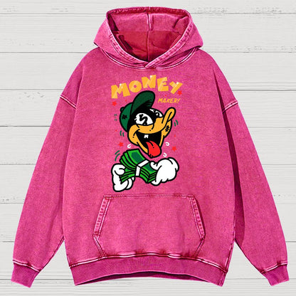 Money Maker！Sarcasm Vintage Distressed Hoodie