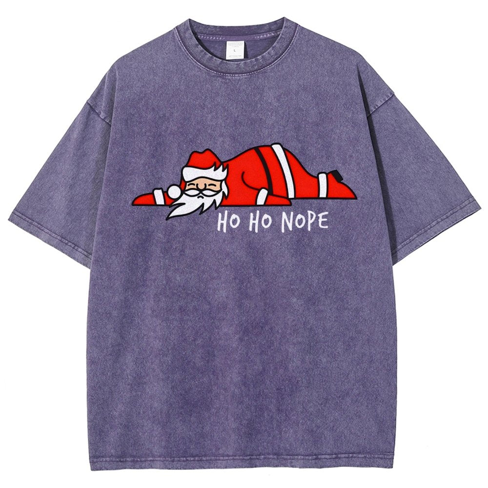 Ho Ho Nope Vintage Distressed T-shirt