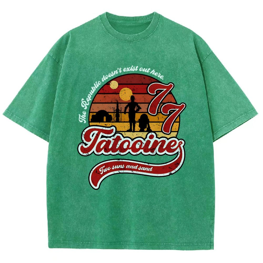 Vintage Two suns and sand Vintage Distressed T-shirt