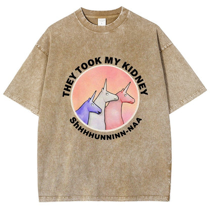 They Took My Kidney Vintage Distressed T-shirt