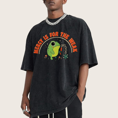Mercy Is For The Weak Vintage Distressed T-shirt