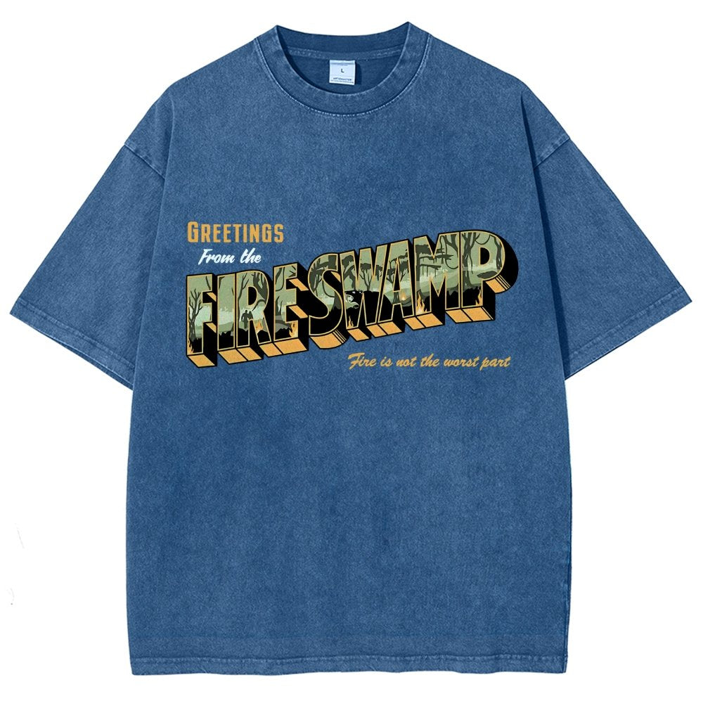 Greetings From The Mystic Swamp Vintage Distressed T-shirt