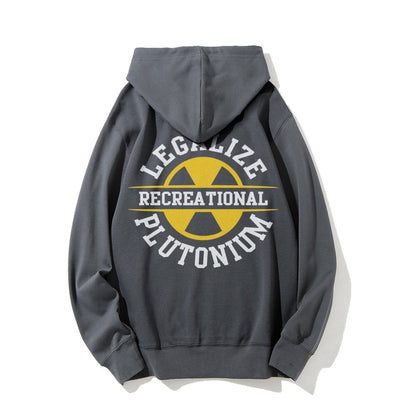 Legalize plutonium recreational Printed Back Unisex Cotton Hoodie