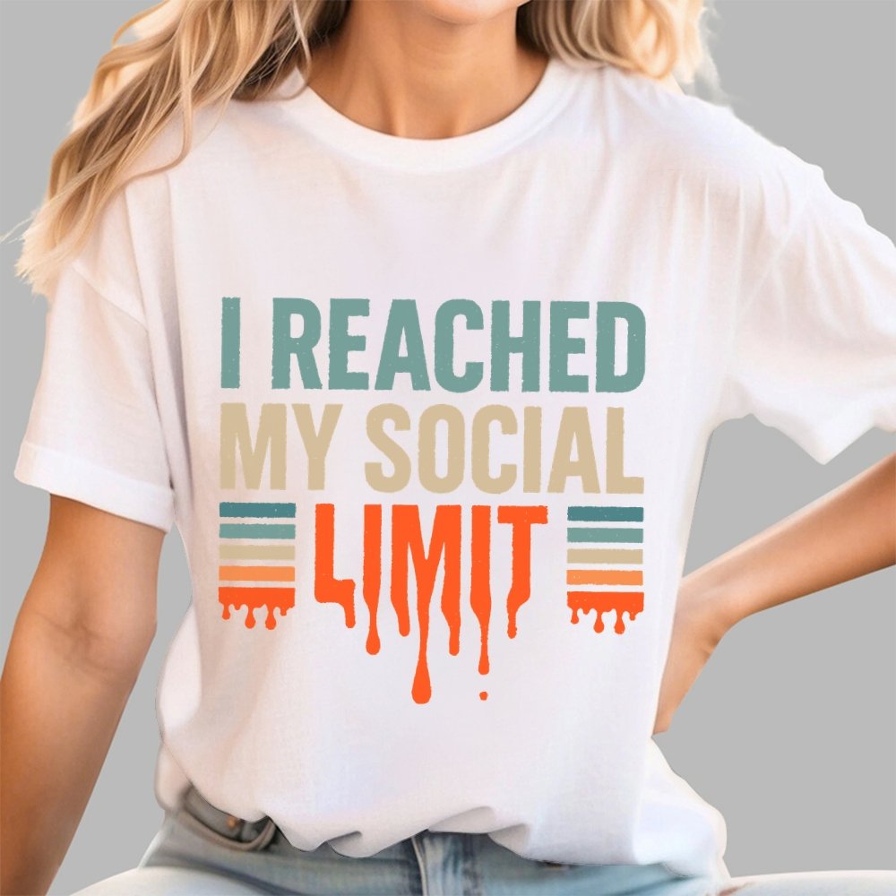 I Reached My Social Limit Geek T-Shirt