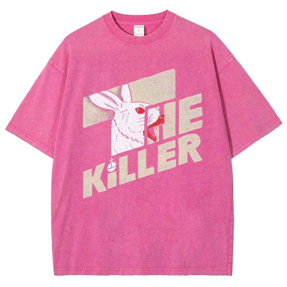 The Glowing Rabbit Vintage Distressed T-shirt
