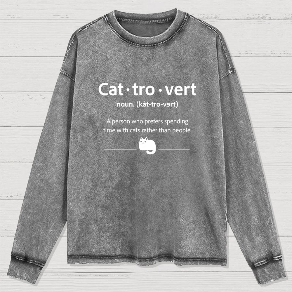 Cat-Tro-Vert Washed Long Sleeve Tee