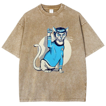 Nap Long and Pros-Purr Vintage Distressed T-shirt