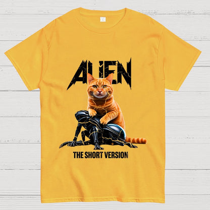 Alien Cat Heavy Geek T-Shirt