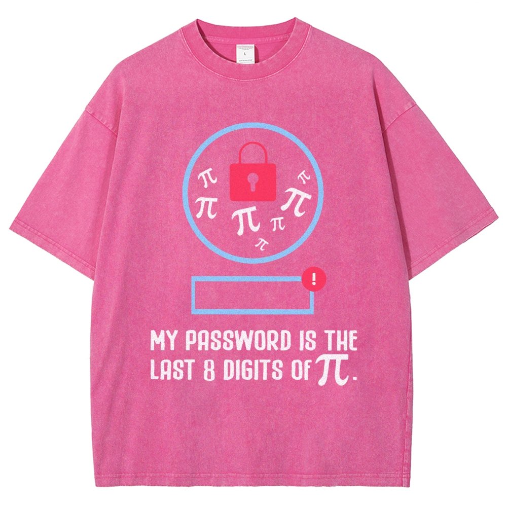 My Password the last digits Pi Day Vintage Distressed T-shirt