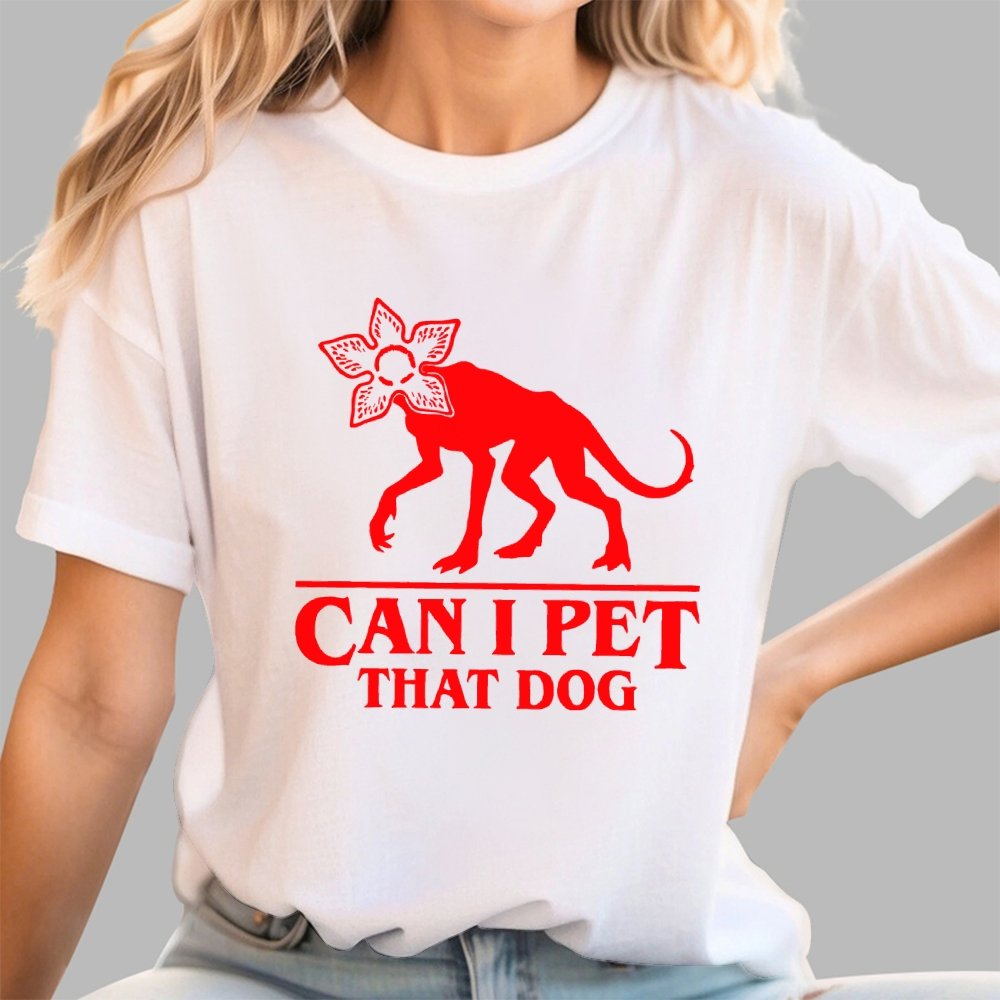 Can I Pet That Dog Demo gorgo Devil Geek T-Shirt