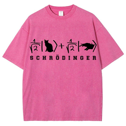 Schrödinger's Cat Vintage Distressed T-shirt