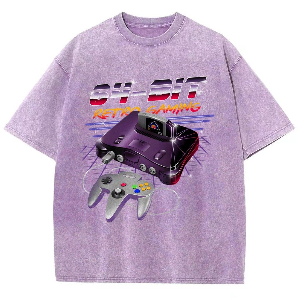 '64-Bit Retro Gaming Vintage Distressed T-shirt