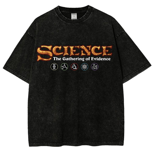 Science The Gathering of Evidence Vintage Distressed T-shirt