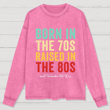 Raised in the 80s Washed Long Sleeve Tee