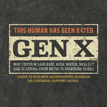 RATED GEN X Vintage Distressed T-shirt