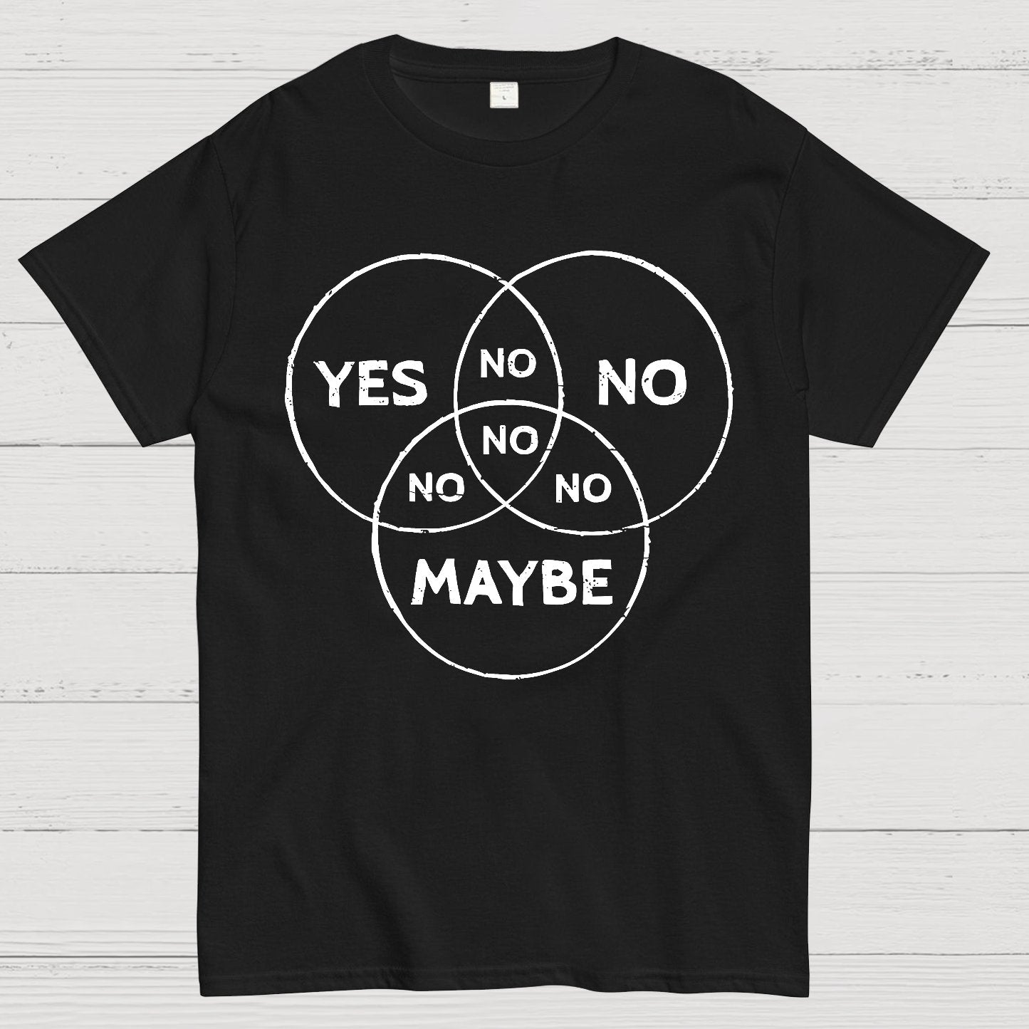 Venn In Doubt Say No Geek T-Shirt