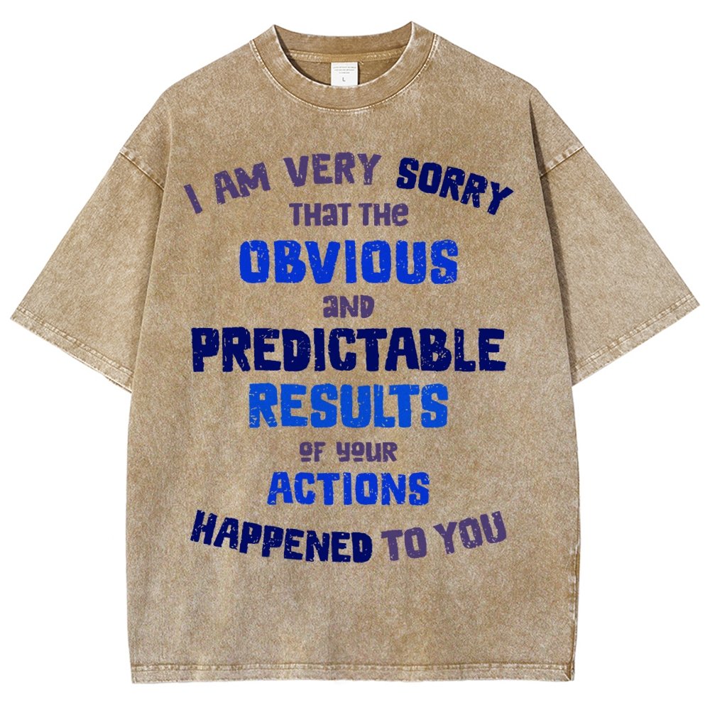 Predictable Consequences Vintage Distressed T-shirt