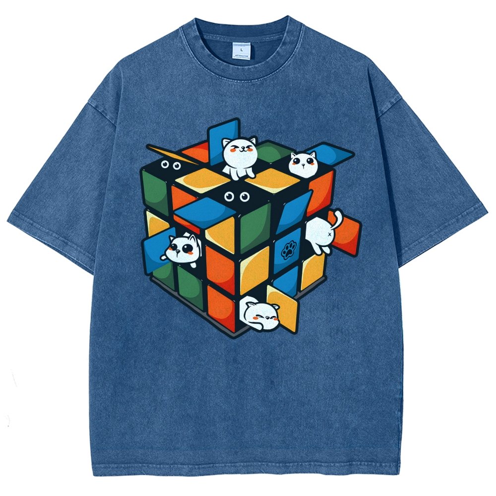 Rubikittens Vintage Distressed T-shirt