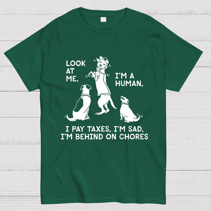 Dog Mocks Humans Geek T-Shirt