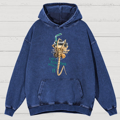 Can't Function Without It Vintage Distressed Hoodie