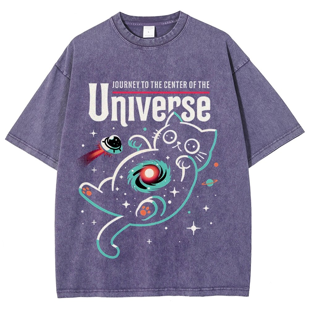 Journey to the Center of the Universe Vintage Distressed T-shirt