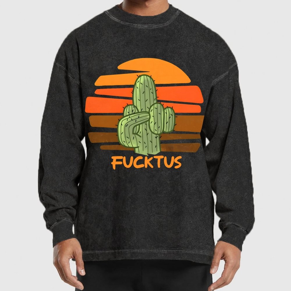 Fucktus Washed Long Sleeve Tee