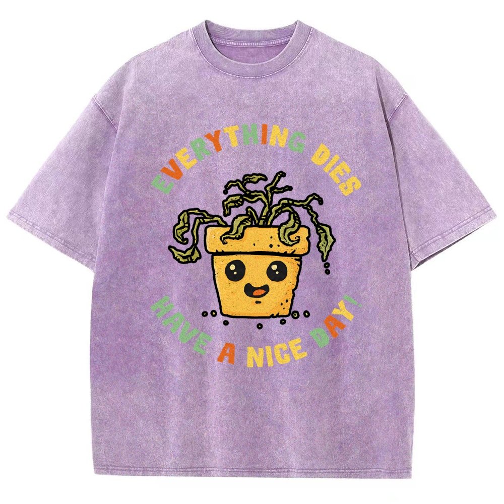 Everything Dies Vintage Distressed T-shirt