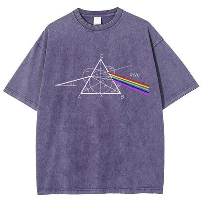 Optical Deconstruction Vintage Distressed T-shirt