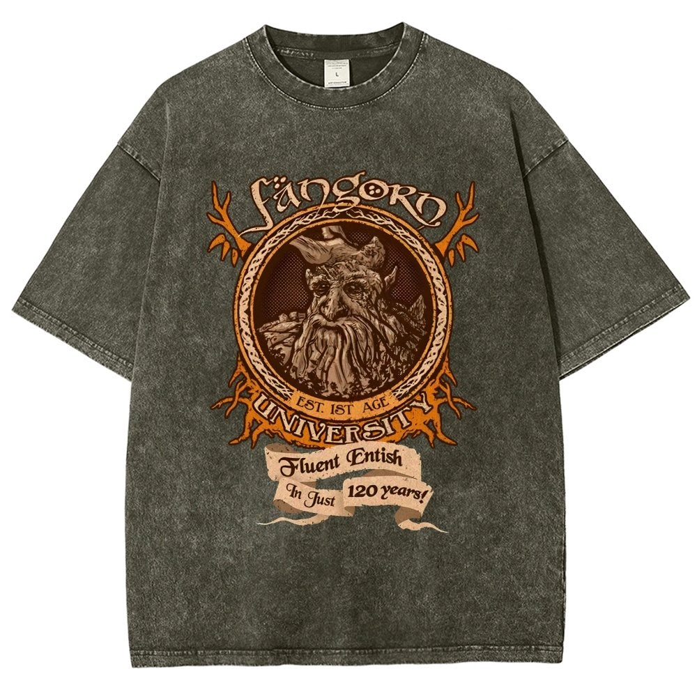 Elden University Vintage Distressed T-shirt