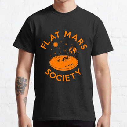 Flat mars society Nerdy T-Shirt