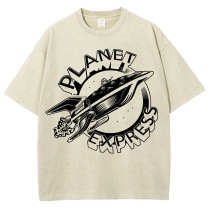 Cosmic Express Vintage Distressed T-shirt