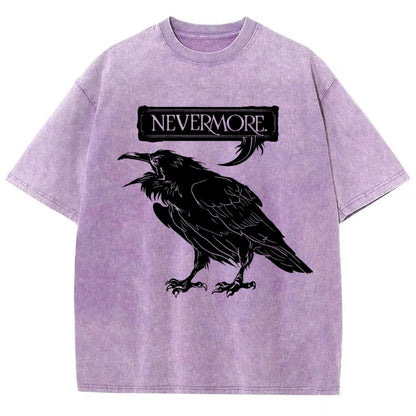 Nevermore Raven Vintage Distressed T-shirt