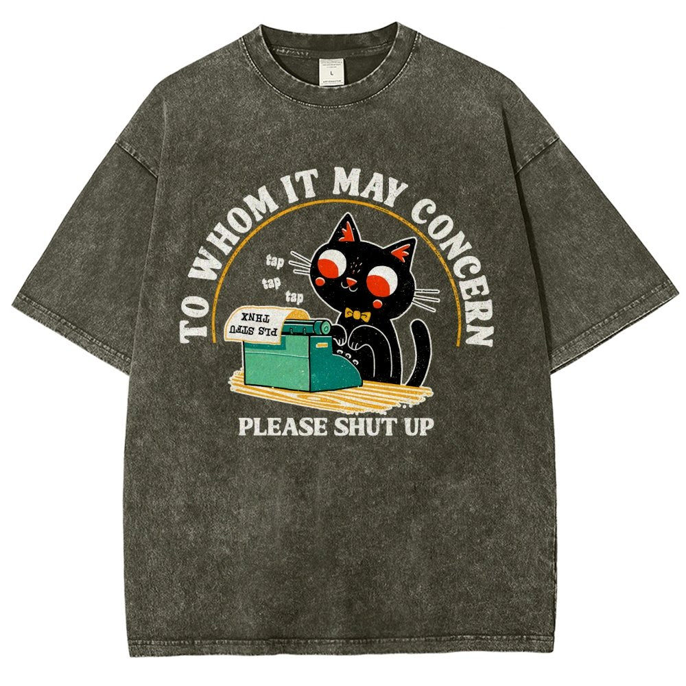 To Whom It May Concern Vintage Distressed T-shirt