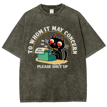 To Whom It May Concern Vintage Distressed T-shirt