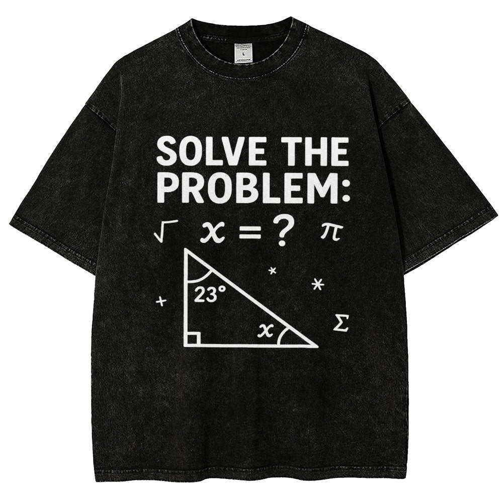 Solve The Problem Funny 67 Meme Vintage Distressed T-shirt